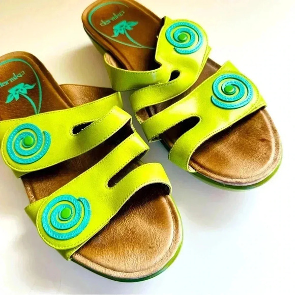 Dansko Sophie Arch Support Leather Wedge Sandals - Picture 6 of 8